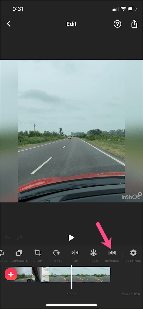 free app to reverse a video on iPhone