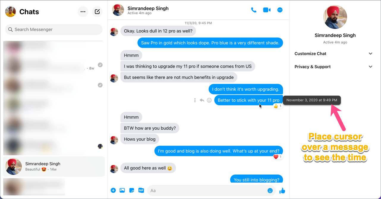 How to See the Timestamp on Facebook Messenger 2023