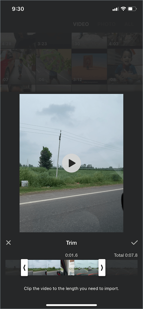 imovie reverse clip