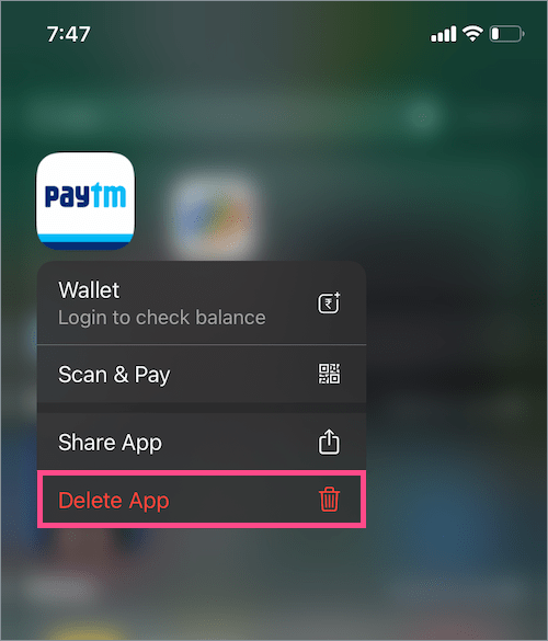 How to delete apps not on Home Screen on iOS 14