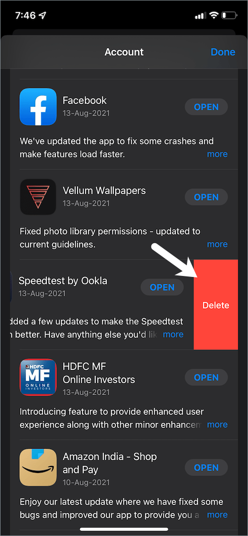 How to delete an app you removed from iPhone Home Screen