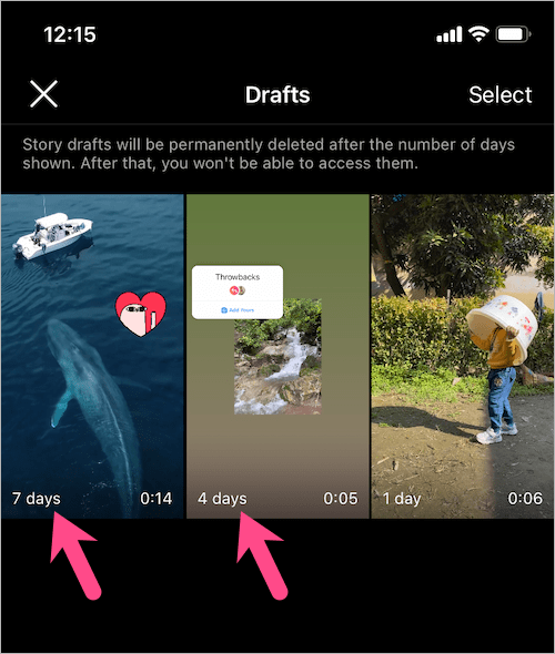 how to find draft stories on instagram