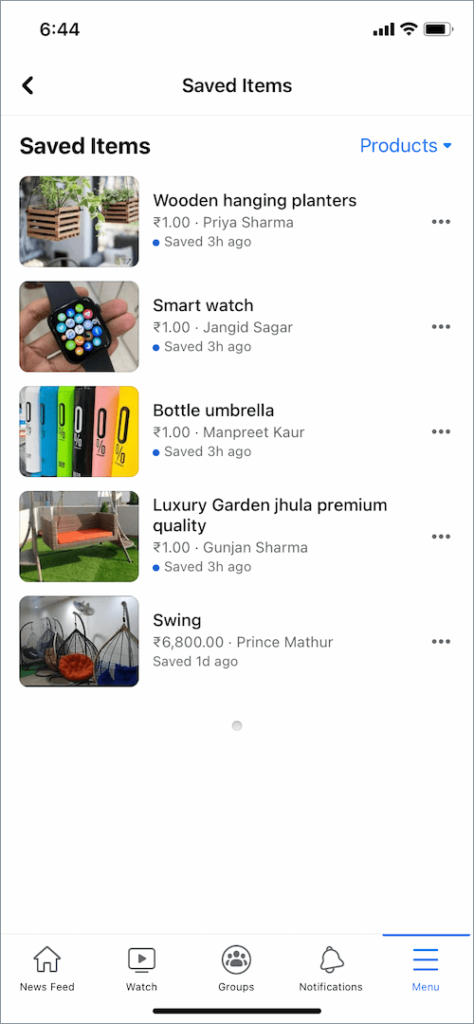 How to See Saved Items on Facebook Marketplace