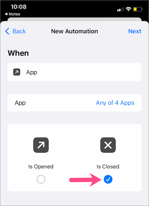 is closed shortcuts app