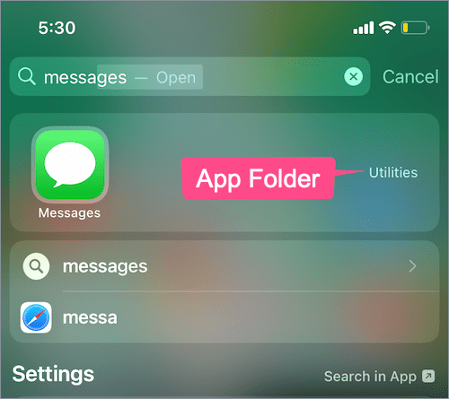 how to restore messages app on iPhone