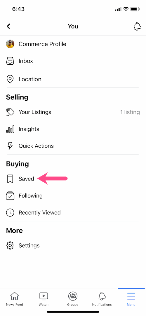 How To See Saved Items On Facebook Marketplace Techwiser | Unamed