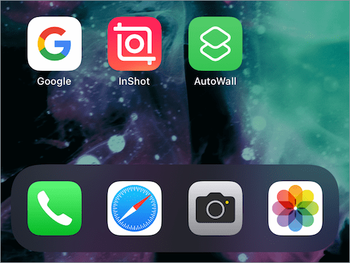 iOS shortcut to change wallpaper