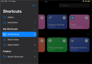 ipados shortcuts
