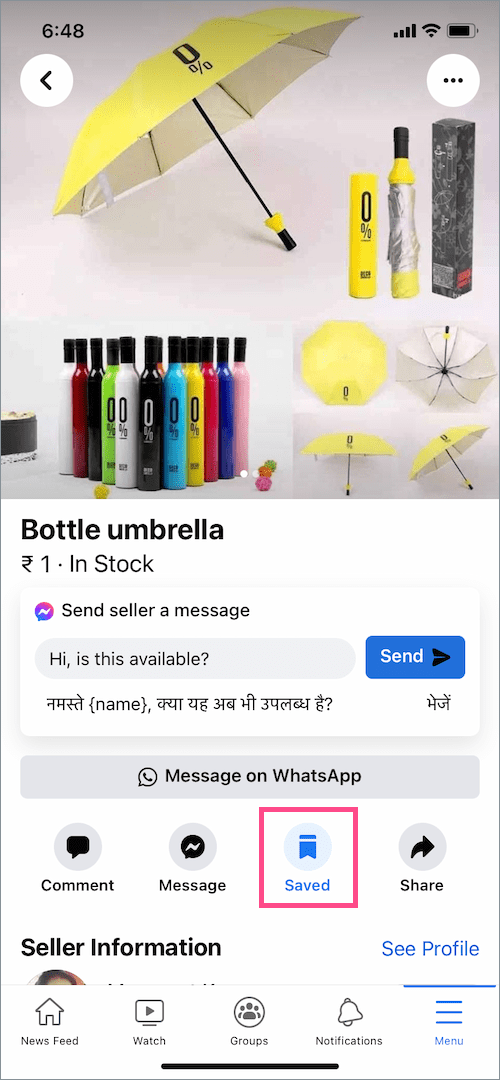 How to See Saved Items on Facebook Marketplace