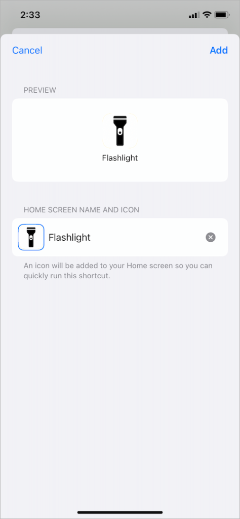 How to Add Flashlight Shortcut to iPhone Home Screen