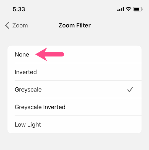 get rid of grayscale mode in iOS 14 on iPhone