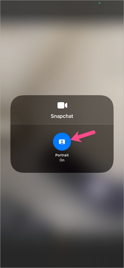 cách tắt chế độ chân dung trong snapchat trên iOS 15