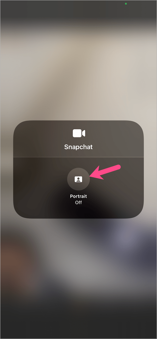 how to turn on portrait mode in snapchat on ios 15