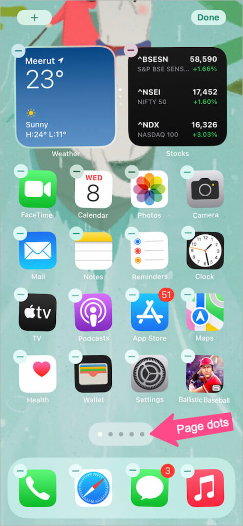 how to change text on iphone home screen