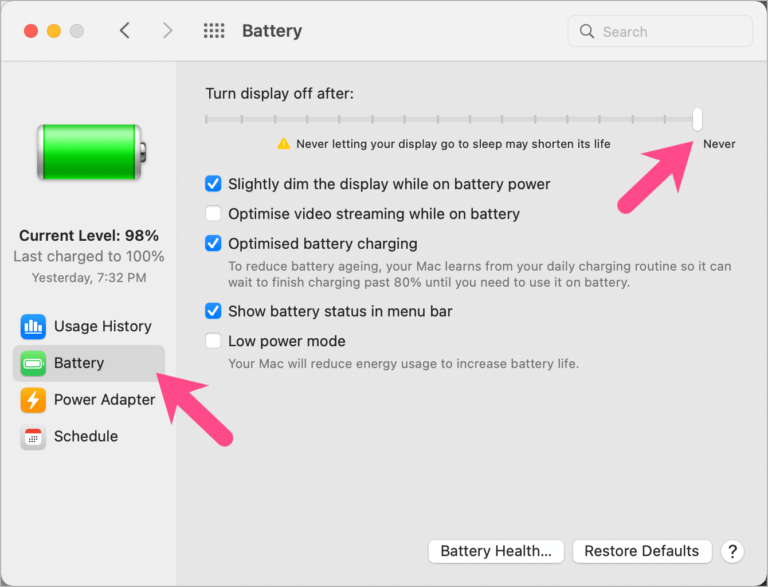 How to Stop Mac from sleeping on macOS Big Sur and Monterey