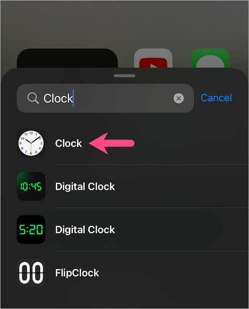 add clock widget to iphone