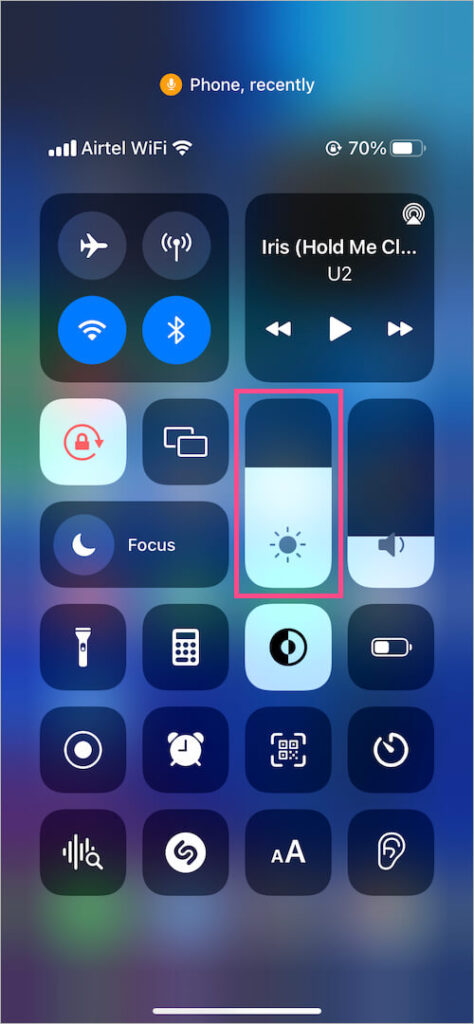 How to Turn Up iPhone Brightness when the Screen is Black