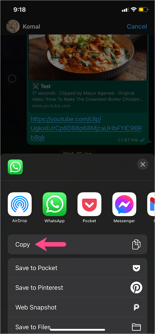 how to copy multiple messages in whatsapp on iphone