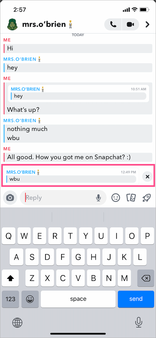 How To Reply To A Specific Message On Snapchat 22