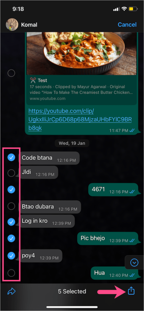 how-to-select-multiple-messages-and-photos-in-whatsapp-on-iphone
