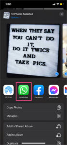How to Select Multiple Messages and Photos in WhatsApp on iPhone