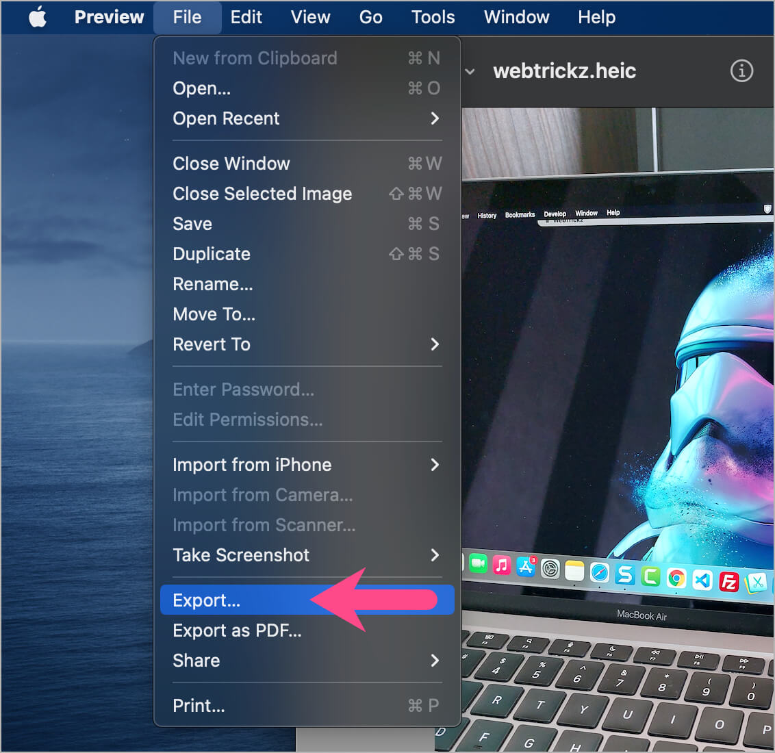 save heic as jpg using preview on mac