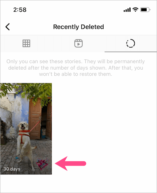 How to see deleted instagram stories on iphone