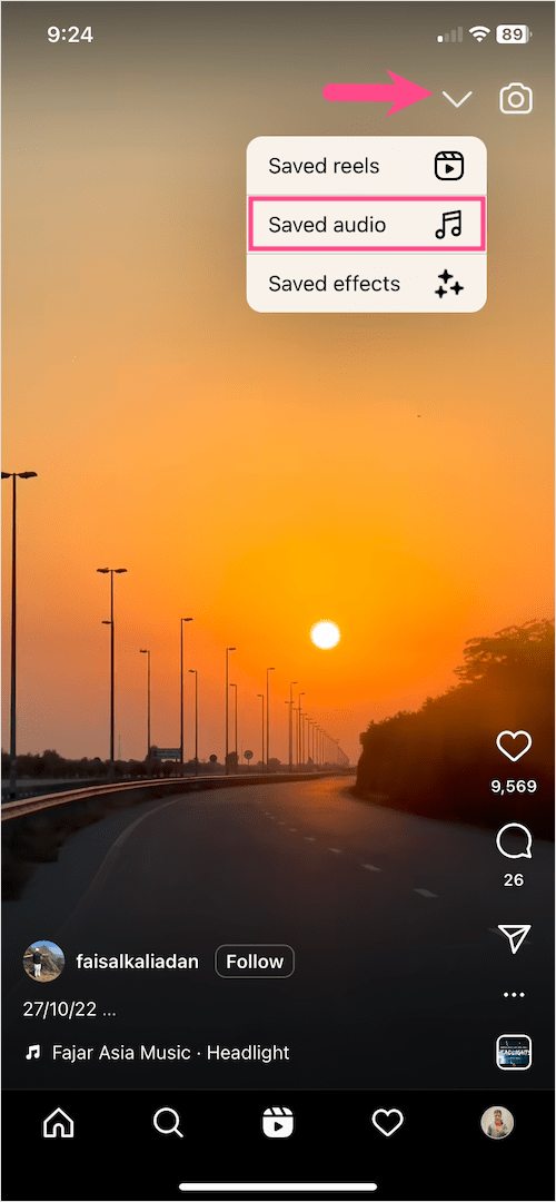 Here's how to Find Saved Audio on Instagram