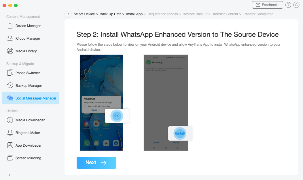 install enhanced version of whatsapp