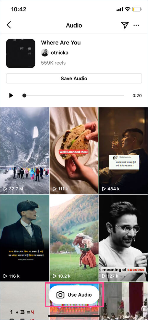 Here s how to Find Saved Audio on Instagram