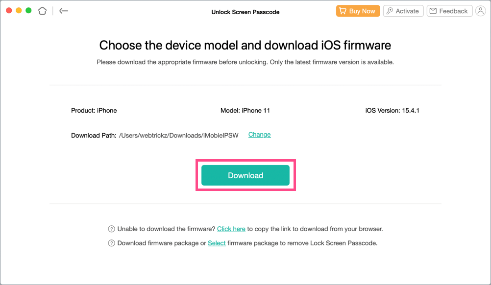 download latest ios firmware