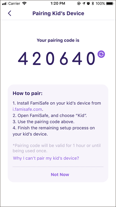 how to paid kid's device