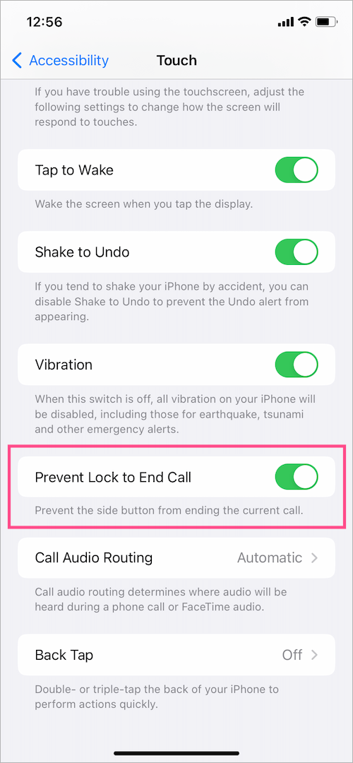 how to turn off end call with lock button on iPhone
