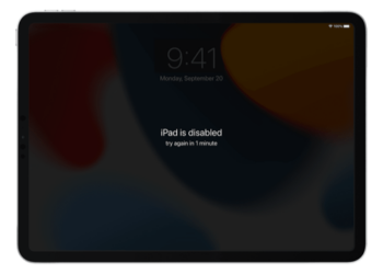 ipad is disabled screen