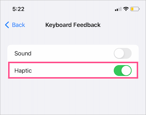 how to make iPhone keyboard vibrate on iOS 16