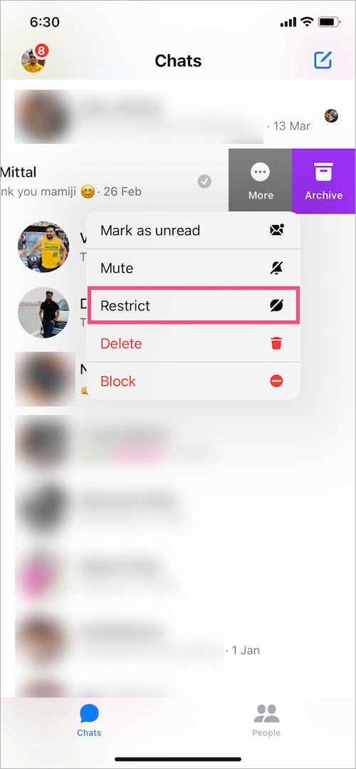 Here's how to Restrict Someone on Messenger 2023