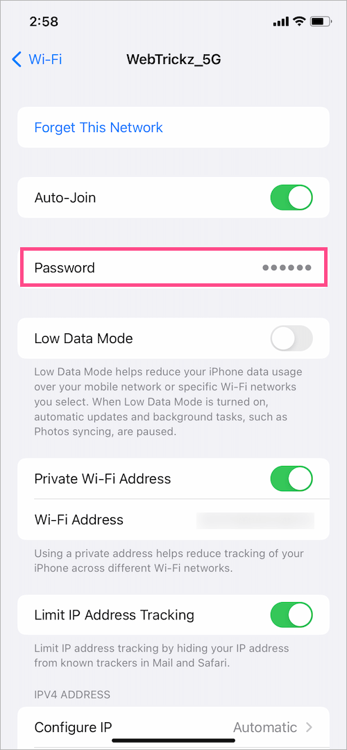 how to see wifi password in ios 16 on iphone