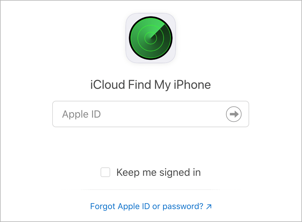 sign in to icloud find my iphone