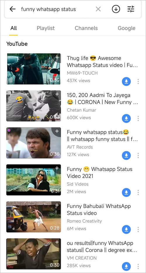 download funny status videos for whatsapp