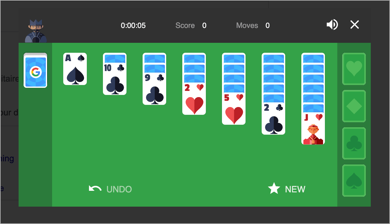 Solitaire google game