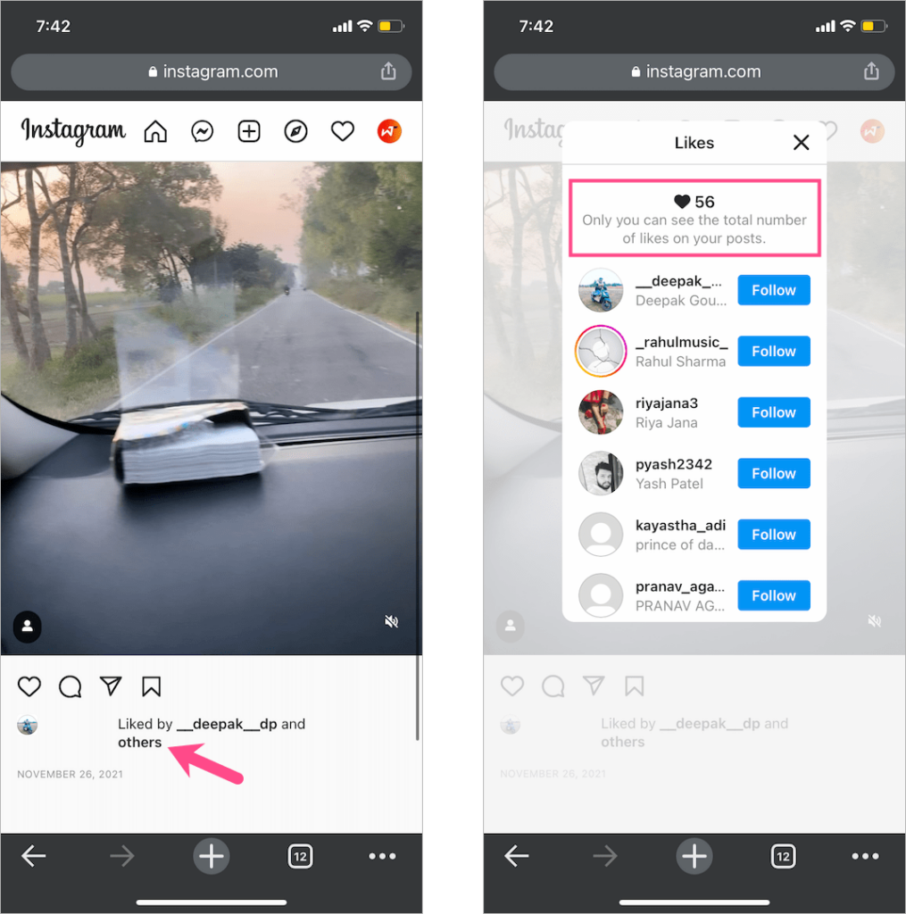Here's how to Hide Likes on Instagram Reels