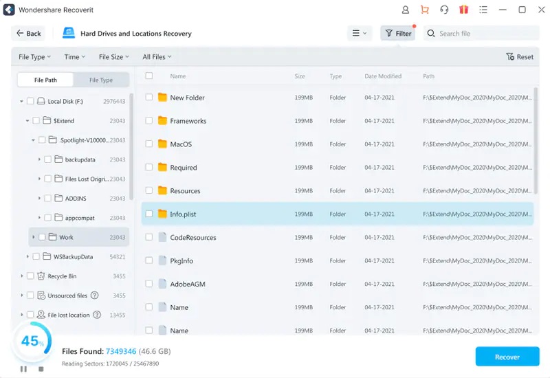 recover corrupted data from a hard drive