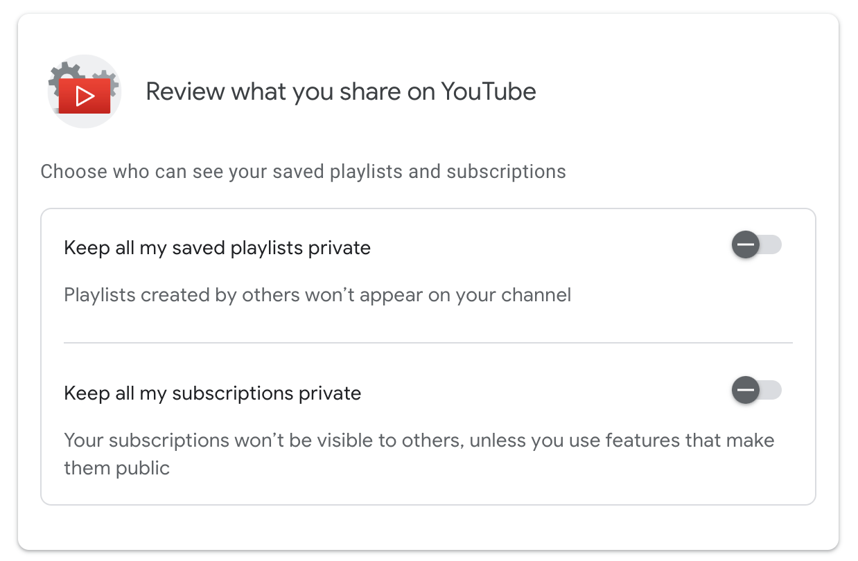 review what you share on youtube