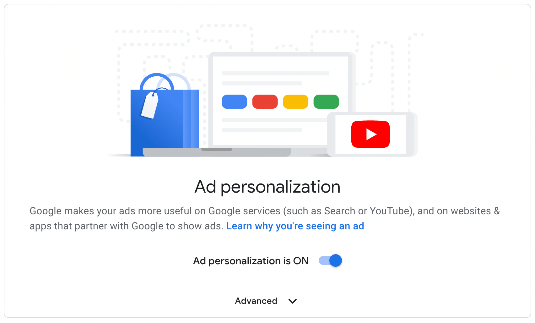 how to disable google ad personalization service