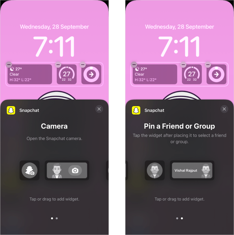 How to Add Snapchat Widget to iPhone Lock Screen in iOS 16
