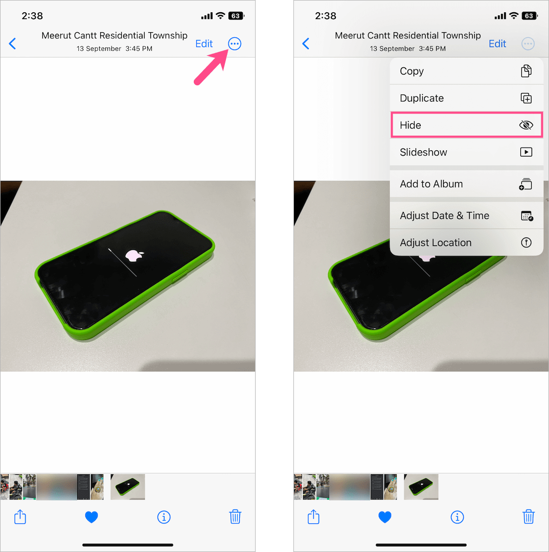 how to hide photos in ios 16 on iphone