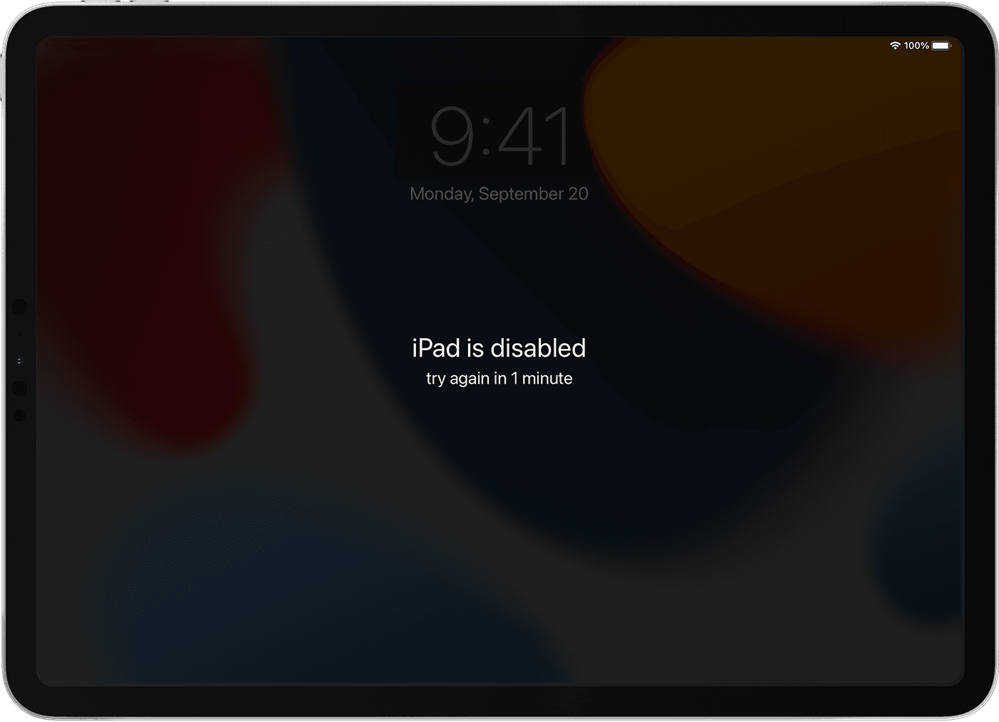 ipad is disabled message showing on ipad