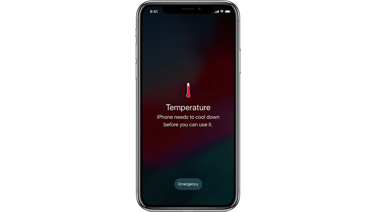 overheating warning on iphone