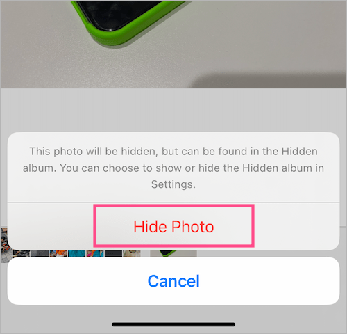 how to add photo to hidden album on ios 16
