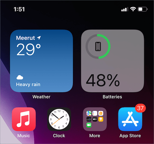 how to show battery percentage on iphone 14 all the time